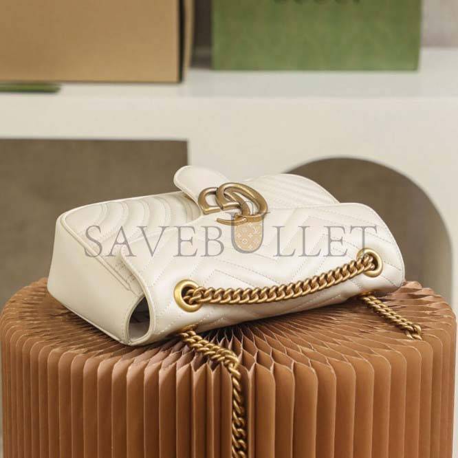 GUCCI MARMONT SMALL MATELASSE SHOULDER BAG 443497 (26*15*7cm)